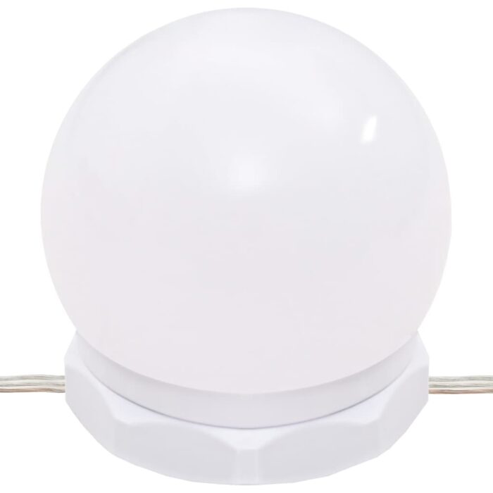 Coiffeuse avec lumières LED chêne fumé 90x42x132,5 cm – Image 8