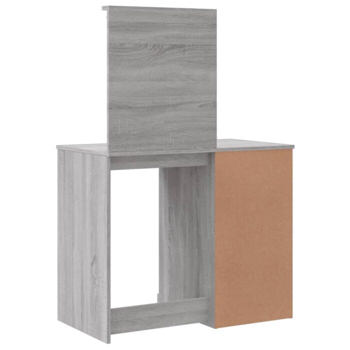 Coiffeuse avec lumières LED sonoma gris 90x42x132,5 cm – Image 5