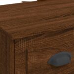 Coiffeuse avec lumières LED chêne marron 90x42x132,5 cm – Image 7