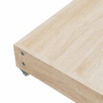 Tiroirs de lit 2 pcs gris foncé bois d'ingénierie et velours – Image 5