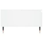 Table basse blanc 90x60x35 cm bois d'ingénierie – Image 5