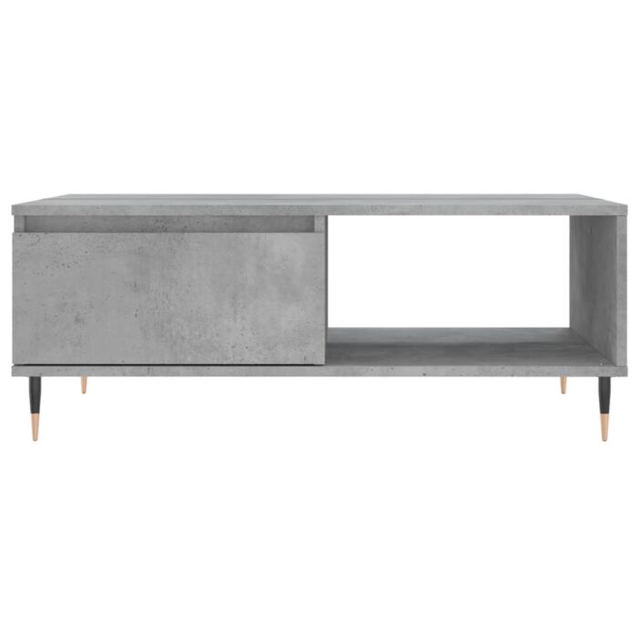 Table basse gris béton 90x60x35 cm bois d'ingénierie – Image 3