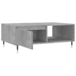Table basse gris béton 90x60x35 cm bois d'ingénierie – Image 4