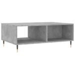 Table basse gris béton 90x60x35 cm bois d'ingénierie – Image 6