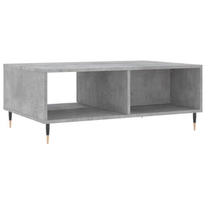 Table basse gris béton 90x60x35 cm bois d'ingénierie – Image 6