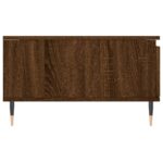 Table basse chêne marron 90x60x35 cm bois d'ingénierie – Image 5
