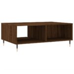 Table basse chêne marron 90x60x35 cm bois d'ingénierie – Image 6