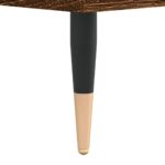 Table basse chêne marron 90x60x35 cm bois d'ingénierie – Image 7