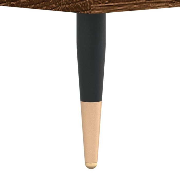 Table basse chêne marron 90x60x35 cm bois d'ingénierie – Image 7