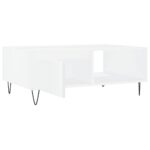 Table basse blanc 90x60x35 cm bois d'ingénierie – Image 4