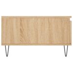 Table basse chêne sonoma 90x60x35 cm bois d'ingénierie – Image 5