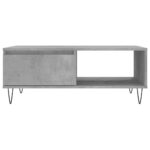 Table basse gris béton 90x60x35 cm bois d'ingénierie – Image 3
