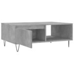 Table basse gris béton 90x60x35 cm bois d'ingénierie – Image 4