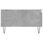 Table basse gris béton 90x60x35 cm bois d'ingénierie – Image 5
