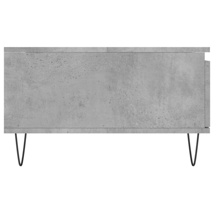 Table basse gris béton 90x60x35 cm bois d'ingénierie – Image 5
