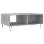 Table basse gris béton 90x60x35 cm bois d'ingénierie – Image 6