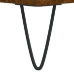 Table basse chêne fumé 90x60x35 cm bois d'ingénierie – Image 7