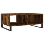 Table basse chêne fumé 90x60x35 cm bois d'ingénierie – Image 6
