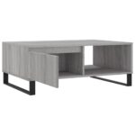 Table basse sonoma gris 90x60x35 cm bois d'ingénierie – Image 4