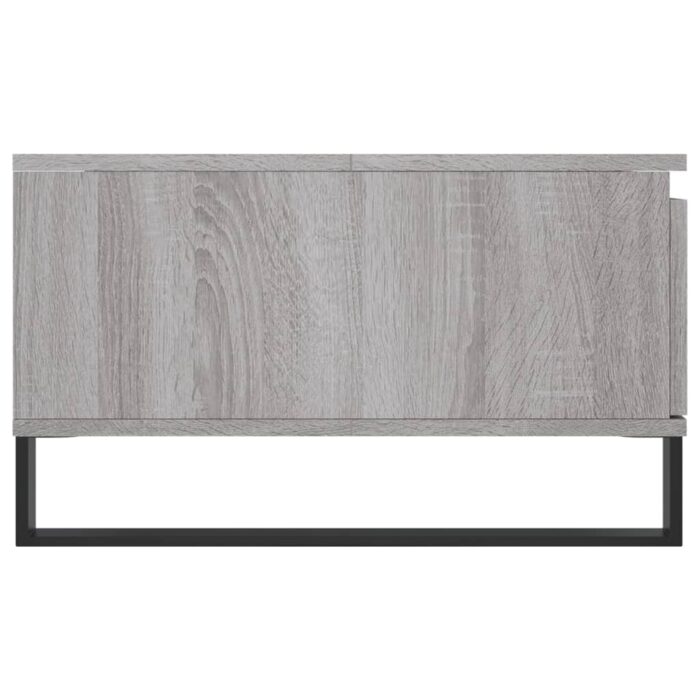 Table basse sonoma gris 90x60x35 cm bois d'ingénierie – Image 5