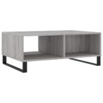 Table basse sonoma gris 90x60x35 cm bois d'ingénierie – Image 6