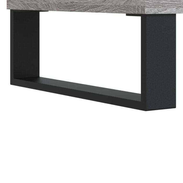 Table basse sonoma gris 90x60x35 cm bois d'ingénierie – Image 7