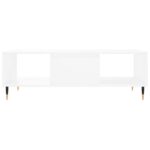 Table basse blanc 104x60x35 cm bois d'ingénierie – Image 3