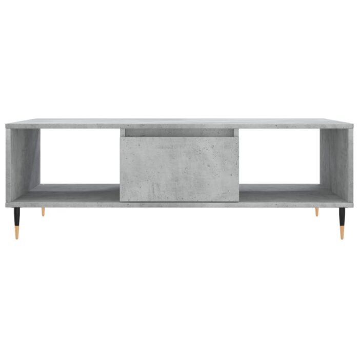 Table basse gris béton 104x60x35 cm bois d'ingénierie – Image 3