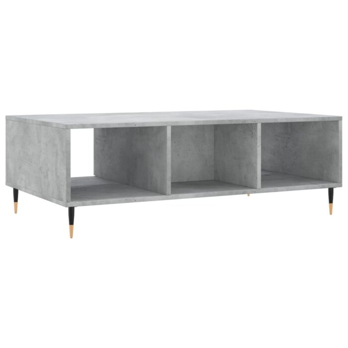 Table basse gris béton 104x60x35 cm bois d'ingénierie – Image 6