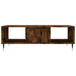 Table basse chêne fumé 104x60x35 cm bois d'ingénierie – Image 3