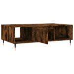 Table basse chêne fumé 104x60x35 cm bois d'ingénierie – Image 4