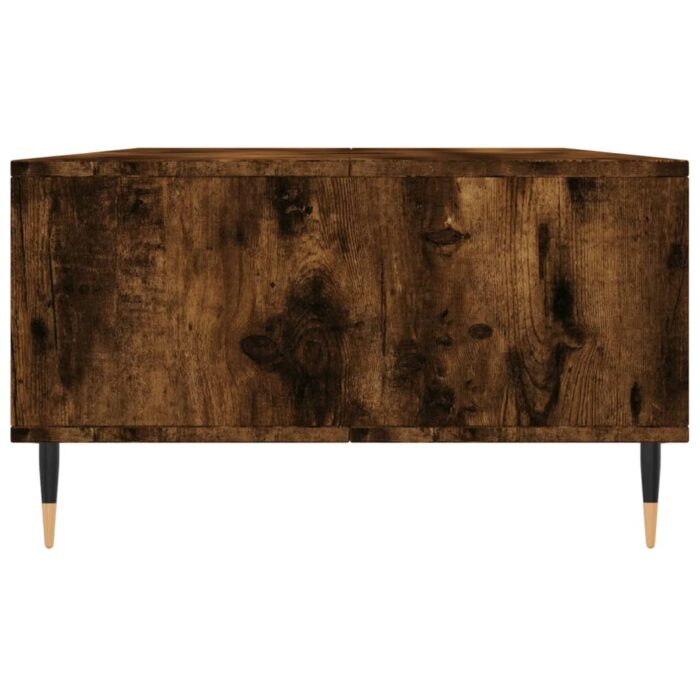 Table basse chêne fumé 104x60x35 cm bois d'ingénierie – Image 5