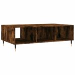 Table basse chêne fumé 104x60x35 cm bois d'ingénierie – Image 6