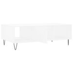 Table basse blanc 104x60x35 cm bois d'ingénierie – Image 4