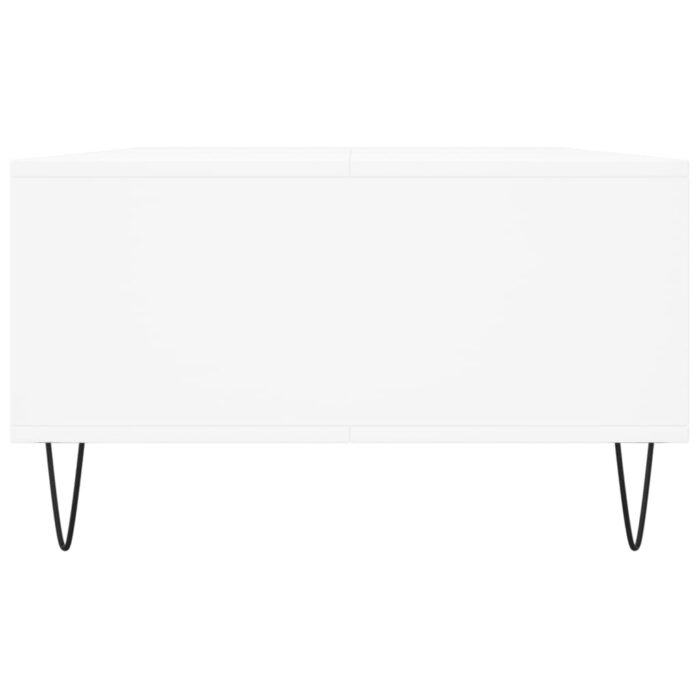 Table basse blanc 104x60x35 cm bois d'ingénierie – Image 5