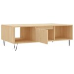 Table basse chêne sonoma 104x60x35 cm bois d'ingénierie – Image 4
