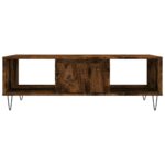 Table basse chêne fumé 104x60x35 cm bois d'ingénierie – Image 3