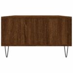Table basse chêne marron 104x60x35 cm bois d'ingénierie – Image 5