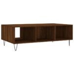 Table basse chêne marron 104x60x35 cm bois d'ingénierie – Image 6