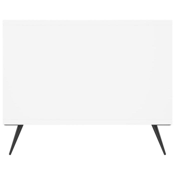 Table basse blanc 90x50x40 cm bois d'ingénierie – Image 5