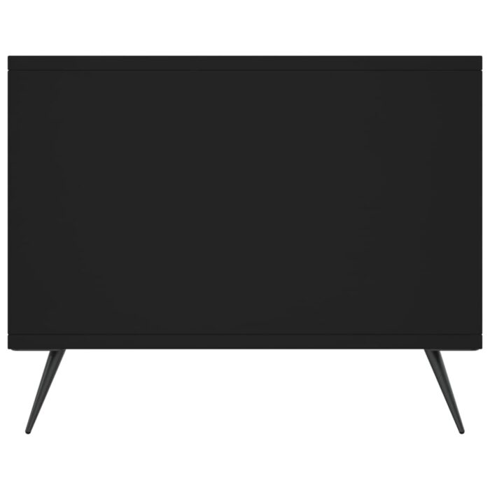 Table basse noir 90x50x40 cm bois d'ingénierie – Image 5