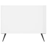 Table basse Blanc brillant 90x50x40 cm Bois d'ingénierie – Image 5