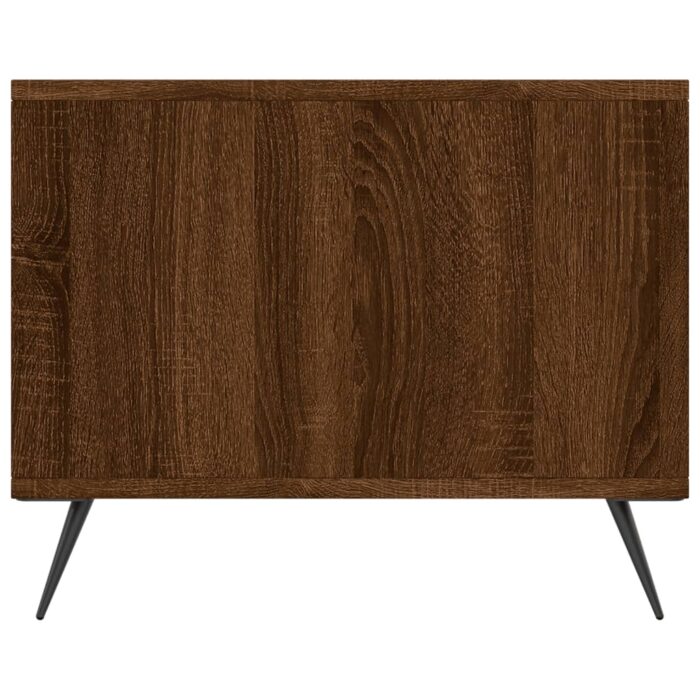 Table basse chêne marron 90x50x40 cm bois d'ingénierie – Image 5