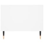 Table basse blanc 90x50x40 cm bois d'ingénierie – Image 5