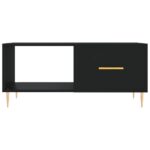Table basse noir 90x50x40 cm bois d'ingénierie – Image 3