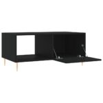 Table basse noir 90x50x40 cm bois d'ingénierie – Image 4