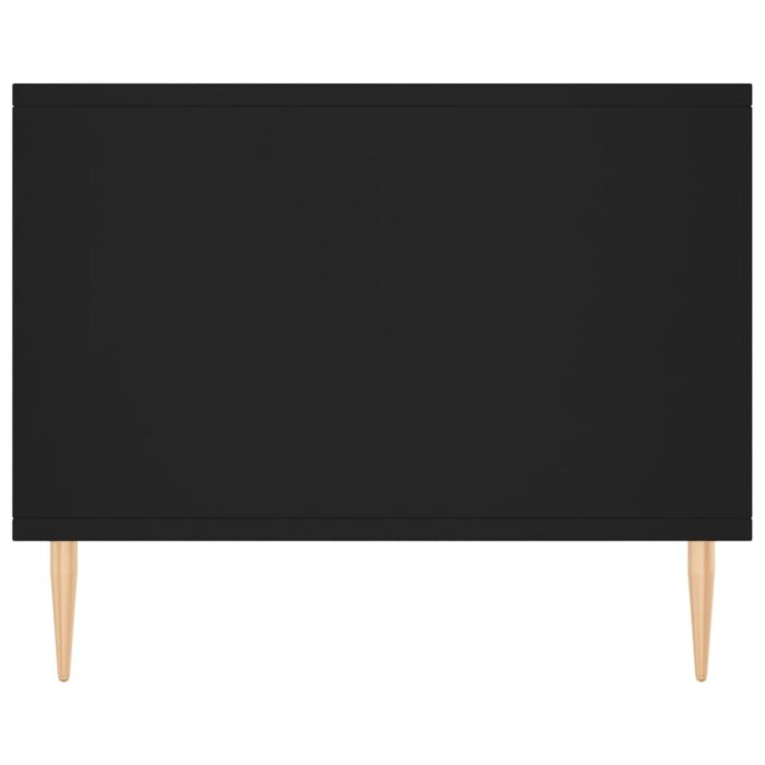 Table basse noir 90x50x40 cm bois d'ingénierie – Image 5