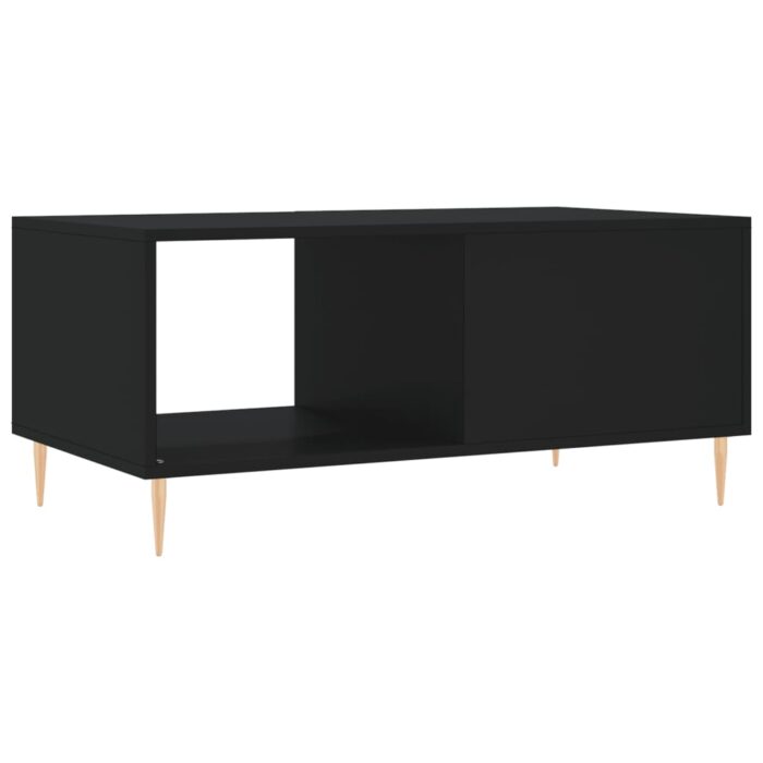 Table basse noir 90x50x40 cm bois d'ingénierie – Image 6