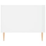 Table basse Blanc brillant 90x50x40 cm Bois d'ingénierie – Image 5