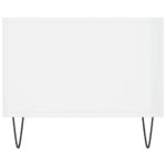 Table basse Blanc brillant 90x50x40 cm Bois d'ingénierie – Image 5